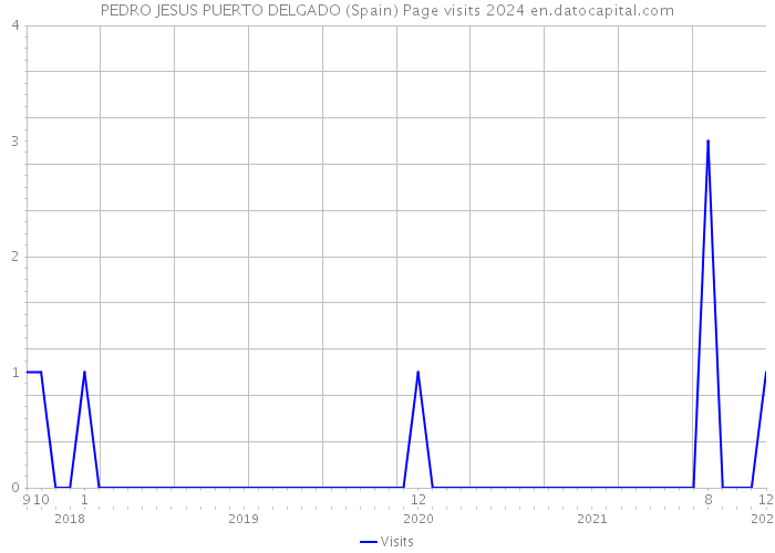 PEDRO JESUS PUERTO DELGADO (Spain) Page visits 2024 