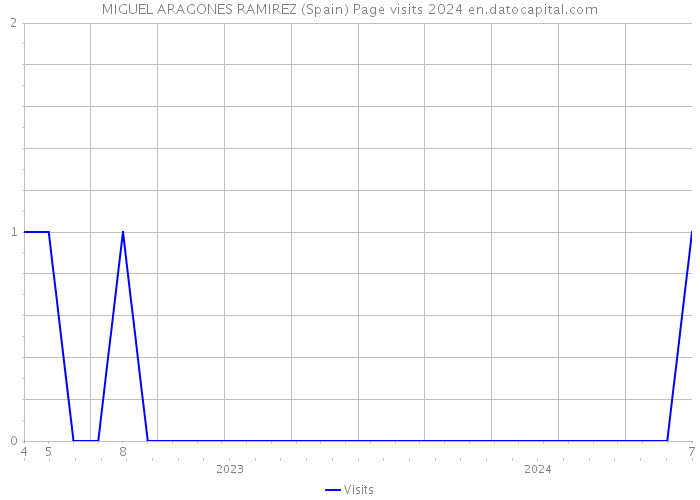 MIGUEL ARAGONES RAMIREZ (Spain) Page visits 2024 