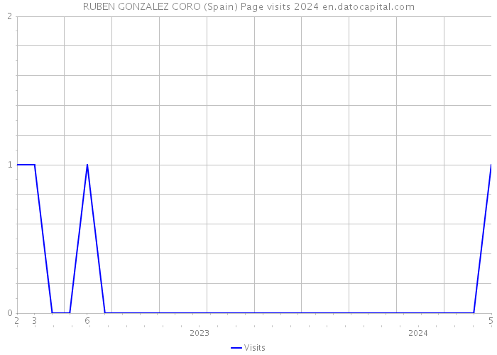 RUBEN GONZALEZ CORO (Spain) Page visits 2024 