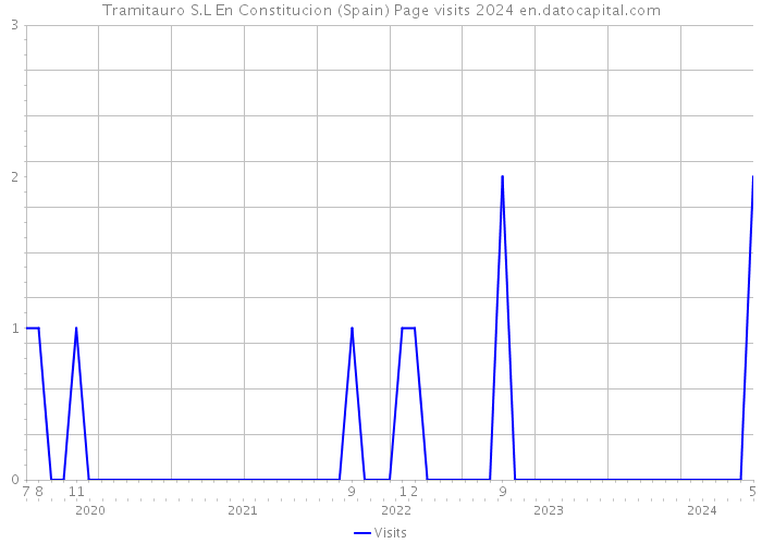 Tramitauro S.L En Constitucion (Spain) Page visits 2024 