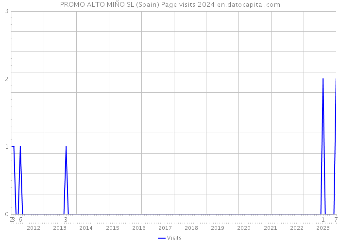 PROMO ALTO MIÑO SL (Spain) Page visits 2024 