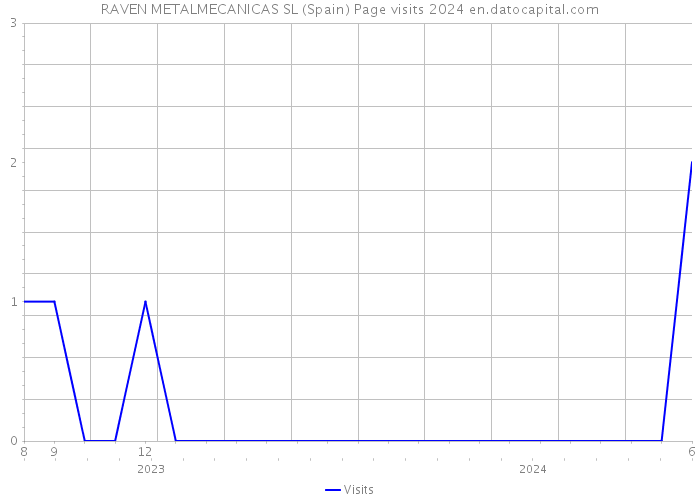 RAVEN METALMECANICAS SL (Spain) Page visits 2024 