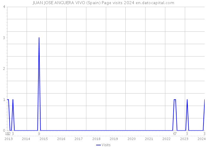 JUAN JOSE ANGUERA VIVO (Spain) Page visits 2024 