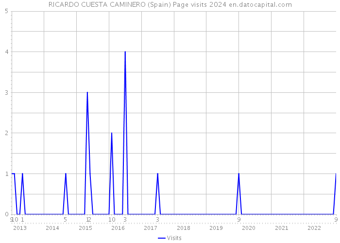 RICARDO CUESTA CAMINERO (Spain) Page visits 2024 