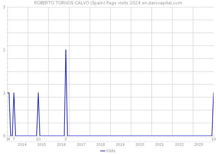 ROBERTO TORNOS CALVO (Spain) Page visits 2024 