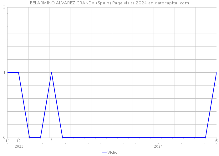 BELARMINO ALVAREZ GRANDA (Spain) Page visits 2024 