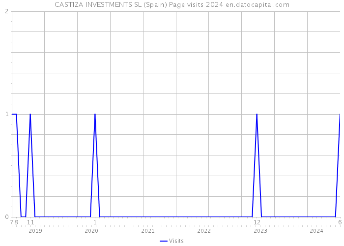 CASTIZA INVESTMENTS SL (Spain) Page visits 2024 