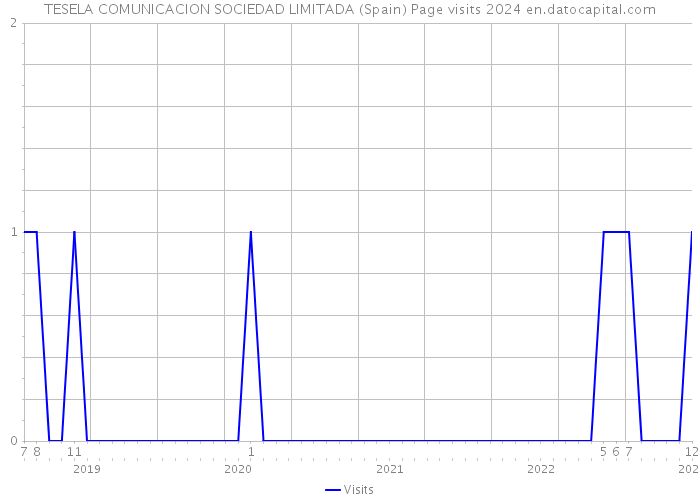 TESELA COMUNICACION SOCIEDAD LIMITADA (Spain) Page visits 2024 