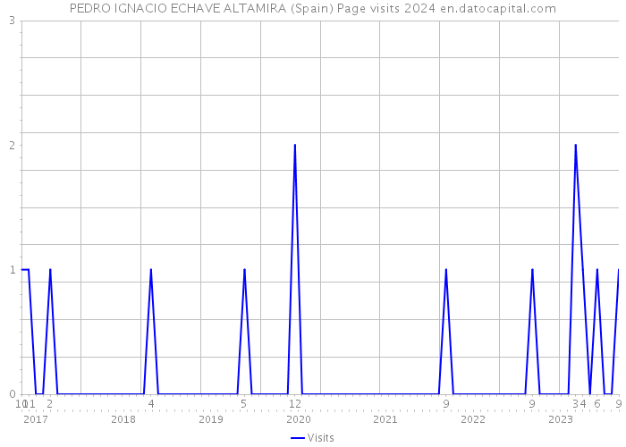 PEDRO IGNACIO ECHAVE ALTAMIRA (Spain) Page visits 2024 