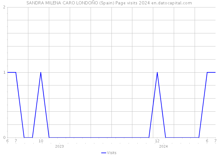 SANDRA MILENA CARO LONDOÑO (Spain) Page visits 2024 