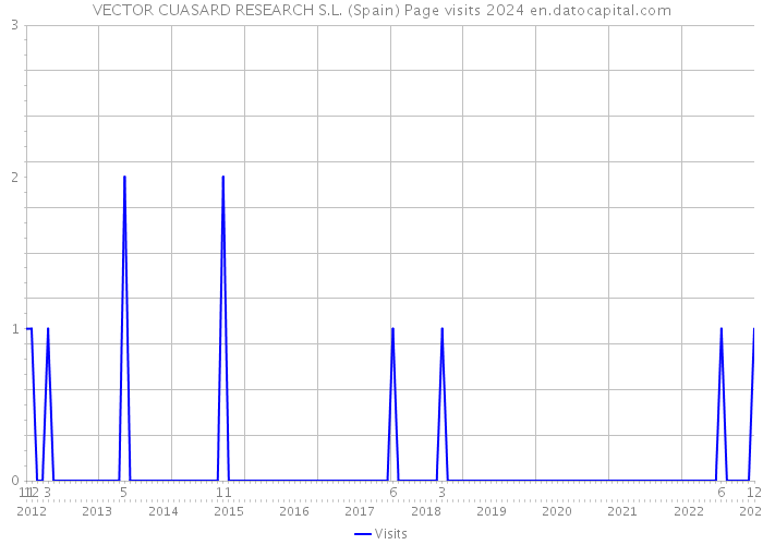 VECTOR CUASARD RESEARCH S.L. (Spain) Page visits 2024 