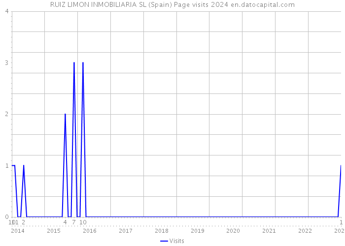 RUIZ LIMON INMOBILIARIA SL (Spain) Page visits 2024 