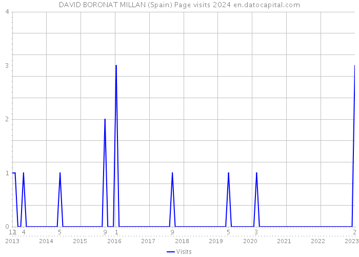 DAVID BORONAT MILLAN (Spain) Page visits 2024 