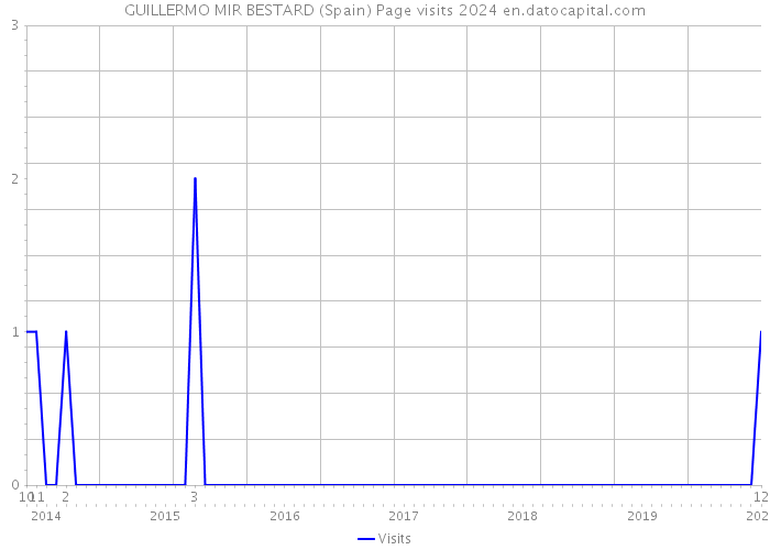 GUILLERMO MIR BESTARD (Spain) Page visits 2024 