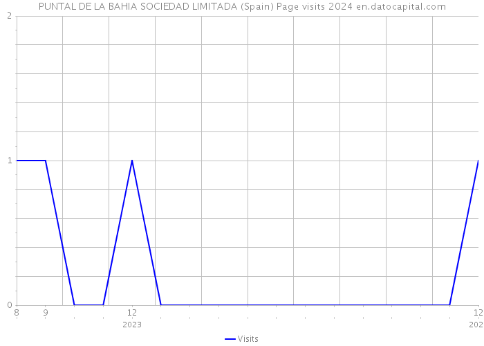 PUNTAL DE LA BAHIA SOCIEDAD LIMITADA (Spain) Page visits 2024 