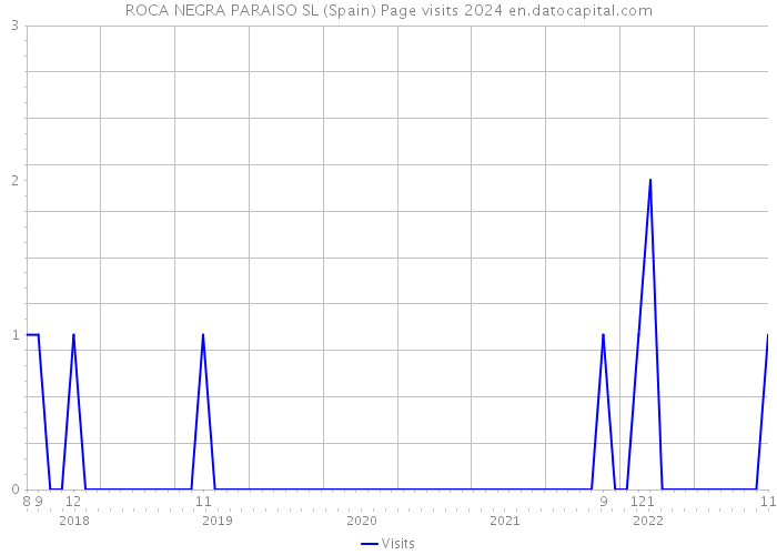 ROCA NEGRA PARAISO SL (Spain) Page visits 2024 