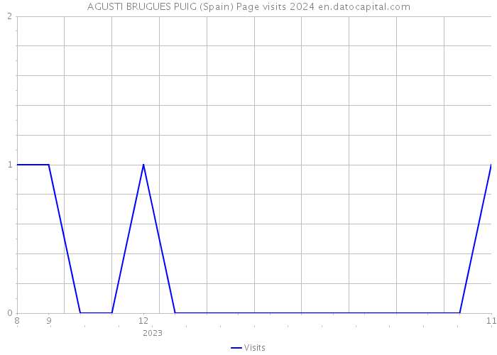 AGUSTI BRUGUES PUIG (Spain) Page visits 2024 