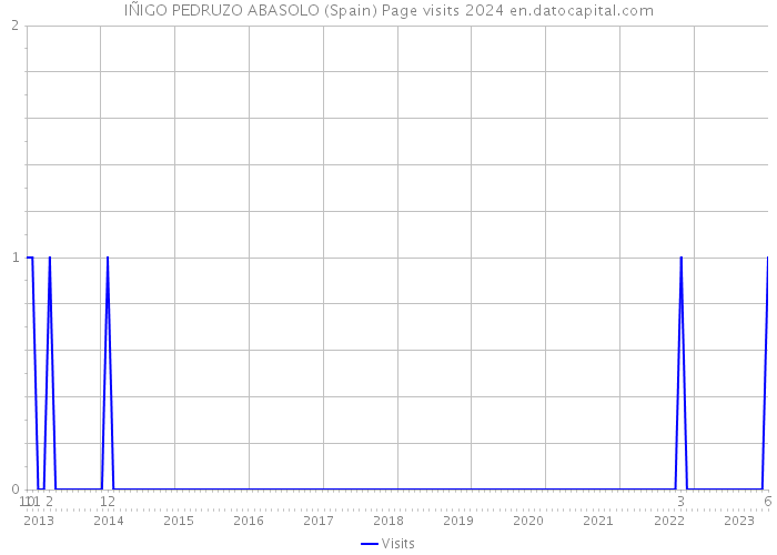 IÑIGO PEDRUZO ABASOLO (Spain) Page visits 2024 