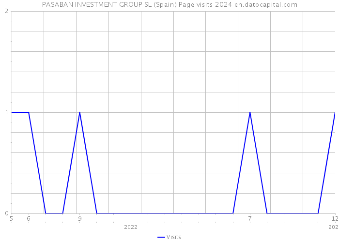 PASABAN INVESTMENT GROUP SL (Spain) Page visits 2024 