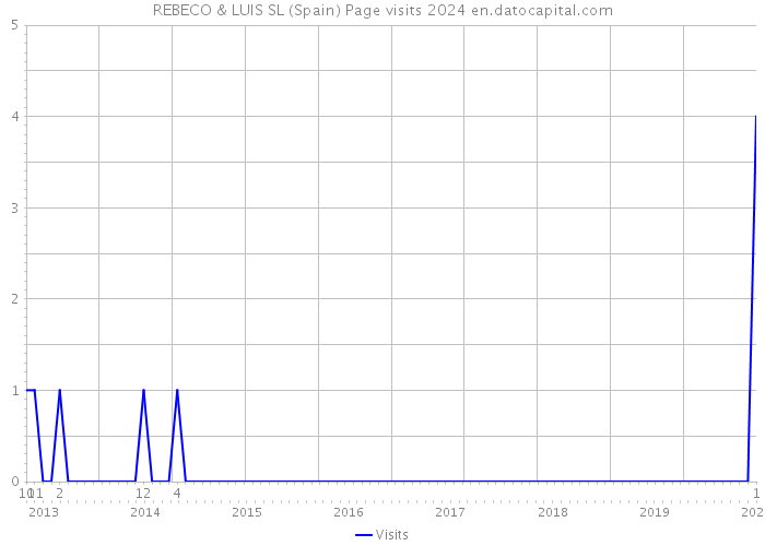 REBECO & LUIS SL (Spain) Page visits 2024 