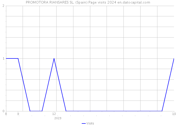 PROMOTORA RIANSARES SL. (Spain) Page visits 2024 