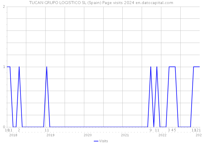 TUCAN GRUPO LOGISTICO SL (Spain) Page visits 2024 