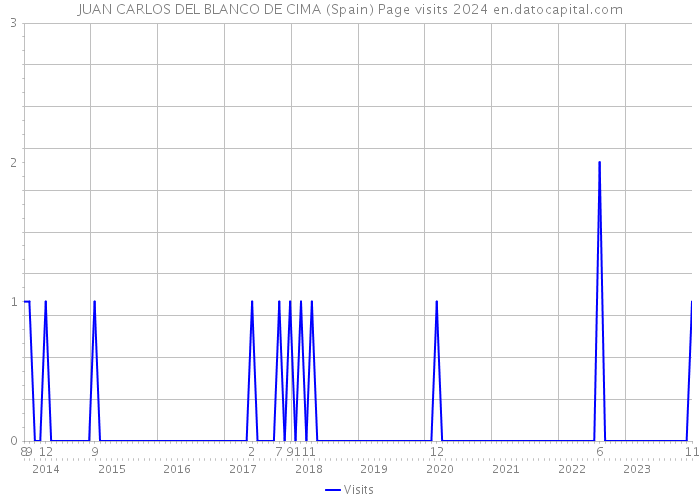 JUAN CARLOS DEL BLANCO DE CIMA (Spain) Page visits 2024 