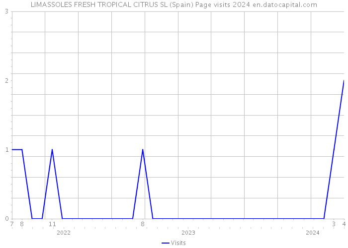 LIMASSOLES FRESH TROPICAL CITRUS SL (Spain) Page visits 2024 