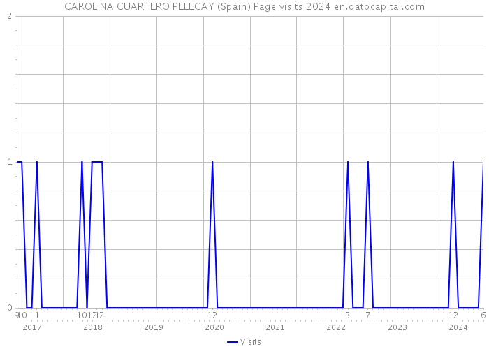 CAROLINA CUARTERO PELEGAY (Spain) Page visits 2024 