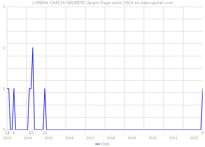 LORENA GARCIA NEGRETE (Spain) Page visits 2024 