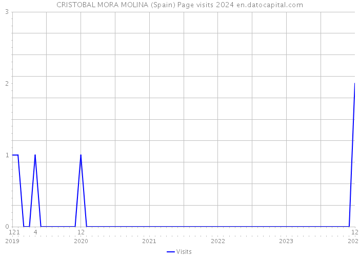 CRISTOBAL MORA MOLINA (Spain) Page visits 2024 