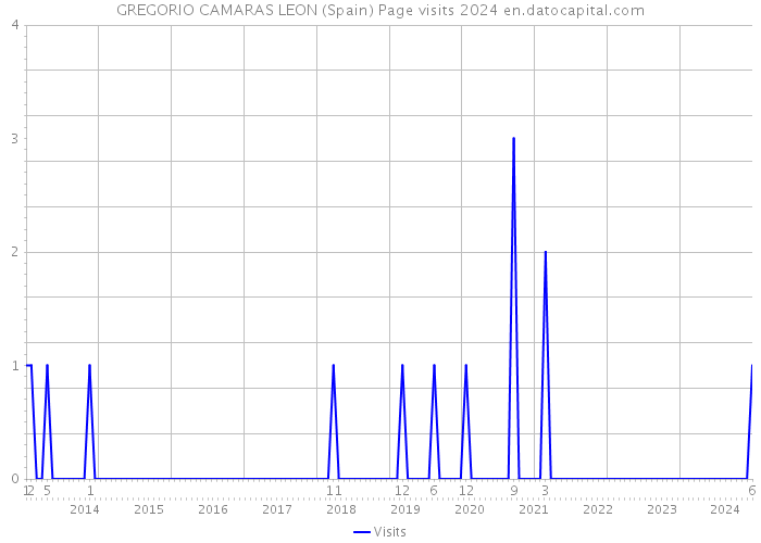 GREGORIO CAMARAS LEON (Spain) Page visits 2024 