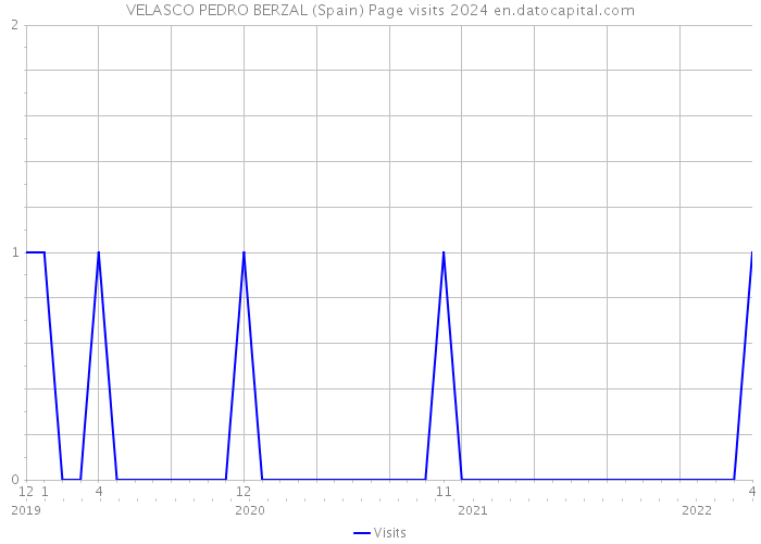 VELASCO PEDRO BERZAL (Spain) Page visits 2024 