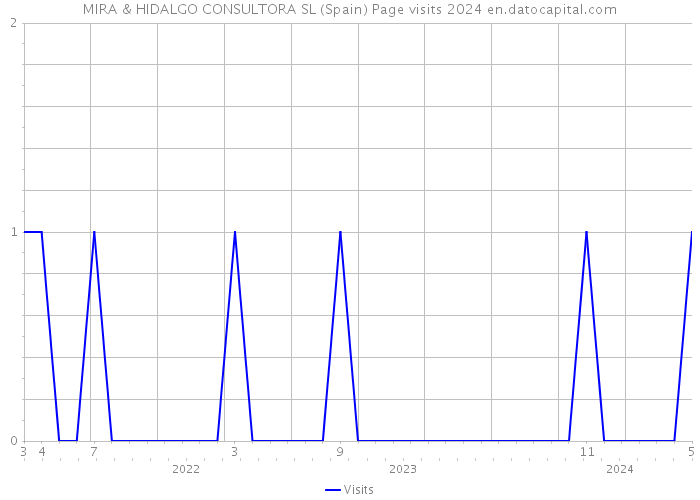 MIRA & HIDALGO CONSULTORA SL (Spain) Page visits 2024 