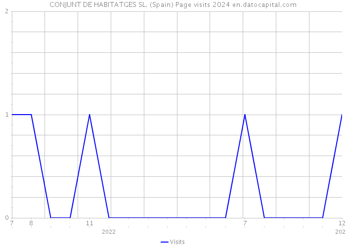 CONJUNT DE HABITATGES SL. (Spain) Page visits 2024 