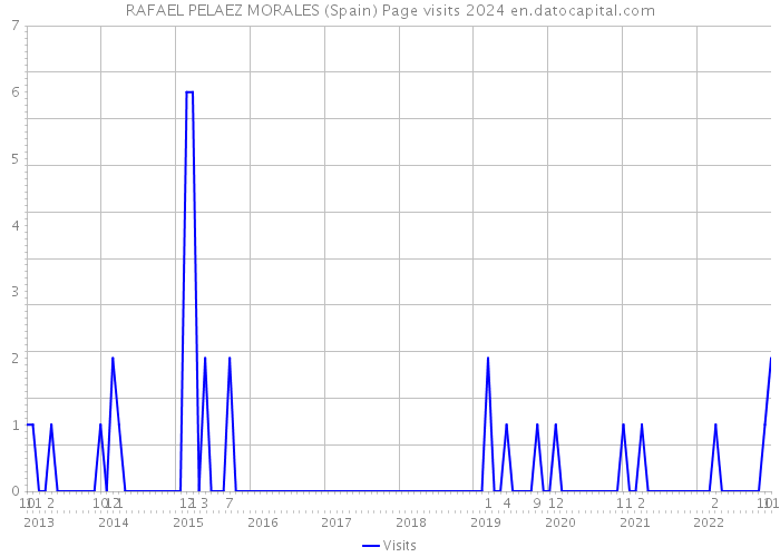 RAFAEL PELAEZ MORALES (Spain) Page visits 2024 