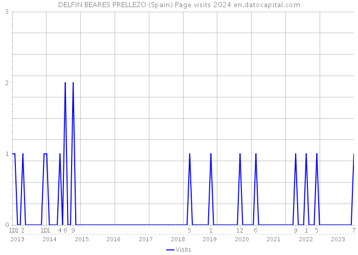 DELFIN BEARES PRELLEZO (Spain) Page visits 2024 