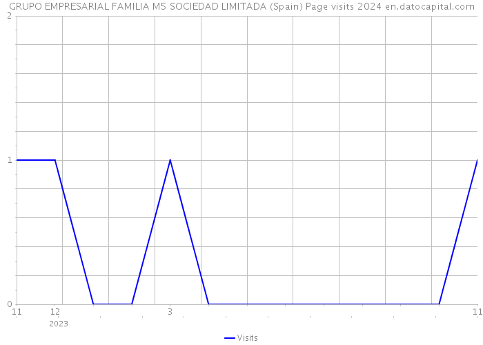 GRUPO EMPRESARIAL FAMILIA M5 SOCIEDAD LIMITADA (Spain) Page visits 2024 