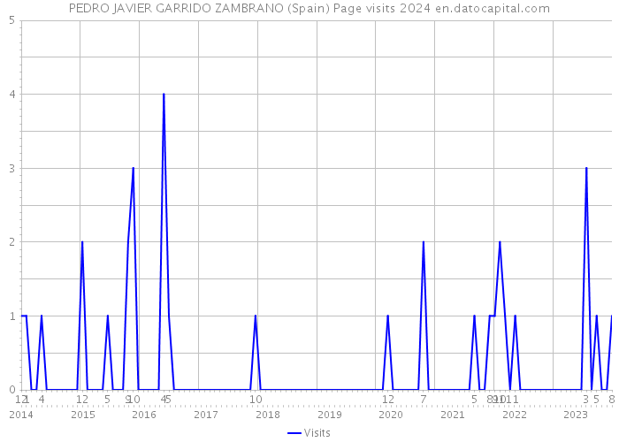 PEDRO JAVIER GARRIDO ZAMBRANO (Spain) Page visits 2024 