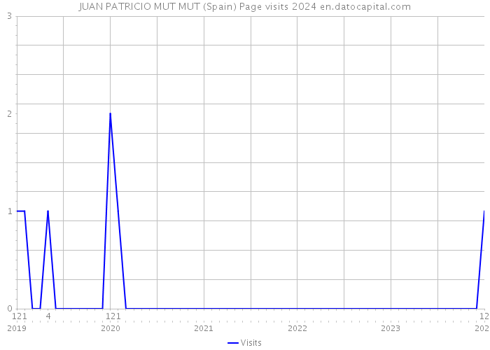 JUAN PATRICIO MUT MUT (Spain) Page visits 2024 