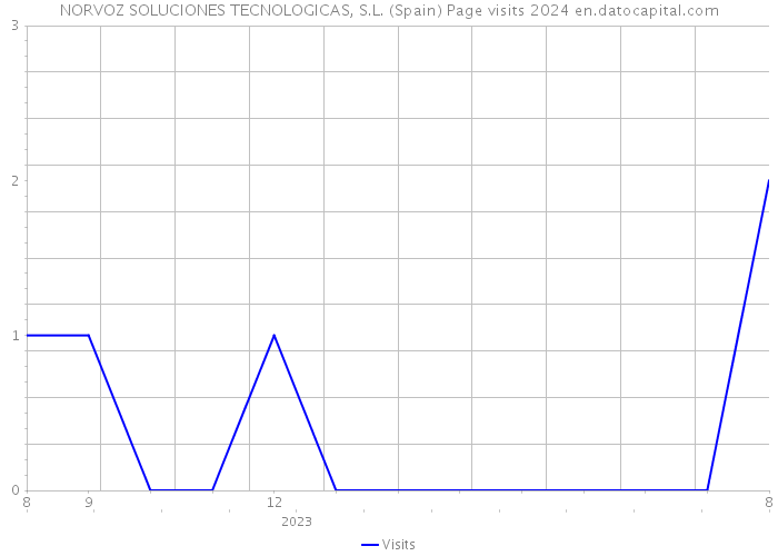 NORVOZ SOLUCIONES TECNOLOGICAS, S.L. (Spain) Page visits 2024 