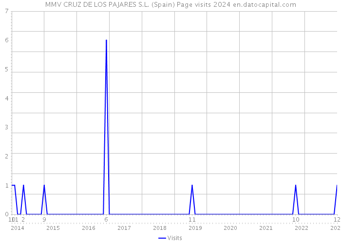 MMV CRUZ DE LOS PAJARES S.L. (Spain) Page visits 2024 