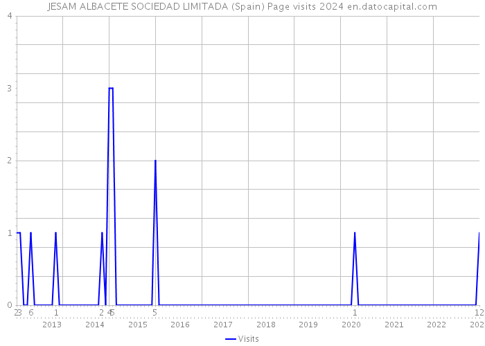 JESAM ALBACETE SOCIEDAD LIMITADA (Spain) Page visits 2024 