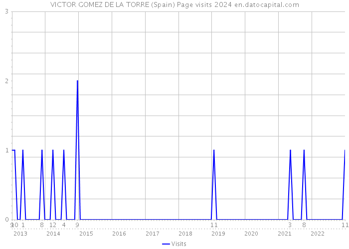 VICTOR GOMEZ DE LA TORRE (Spain) Page visits 2024 