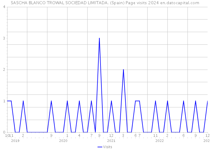 SASCHA BLANCO TROWAL SOCIEDAD LIMITADA. (Spain) Page visits 2024 