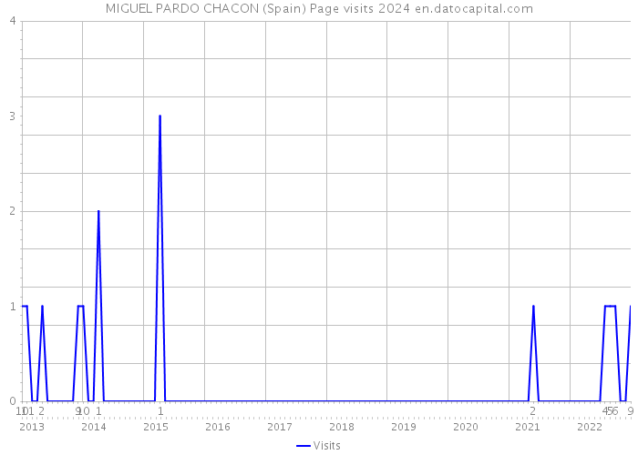 MIGUEL PARDO CHACON (Spain) Page visits 2024 