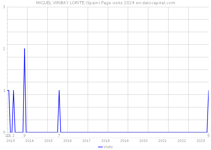 MIGUEL VIRIBAY LORITE (Spain) Page visits 2024 