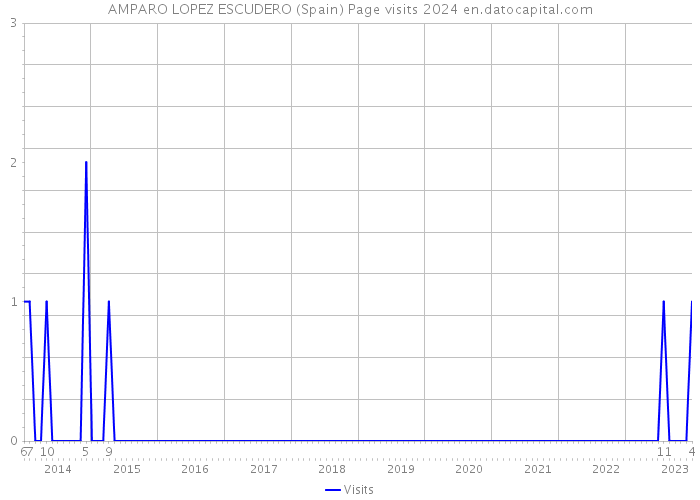 AMPARO LOPEZ ESCUDERO (Spain) Page visits 2024 