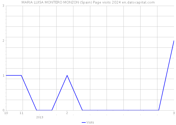 MARIA LUISA MONTERO MONZON (Spain) Page visits 2024 