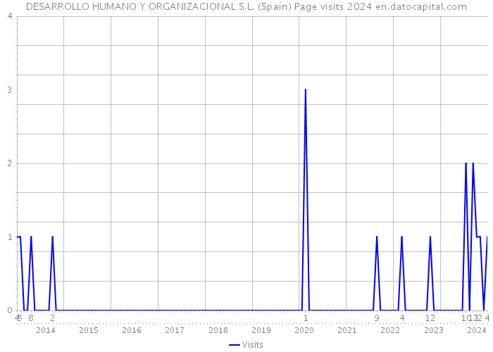 DESARROLLO HUMANO Y ORGANIZACIONAL S.L. (Spain) Page visits 2024 